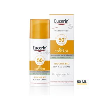 EUCERIN SUN OIL CONTROL SPF 50+ SUN GEL-CRÉME TOUCHER SEC 50 ML
