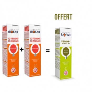 PACK 2X BIOFAR 12 VITAMINES 12 MINERAUX