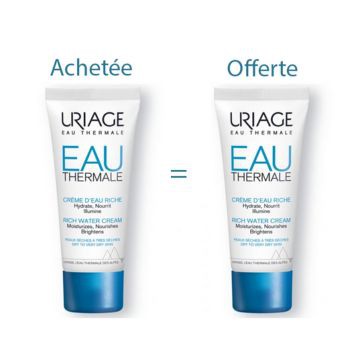 URIAGE EAU THERMALE CREME D'EAU RICHE 40ml + 1 OFFERE